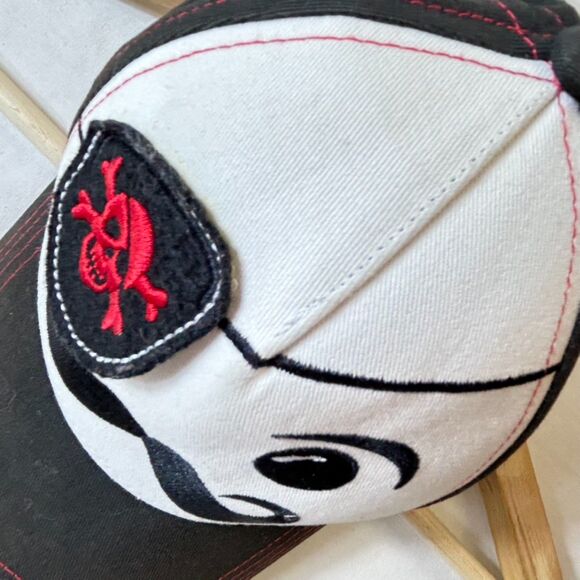 Legoland Official Pirate Patch White Black Red Baseball Adjustable Hat Youth - Picture 3 of 7
